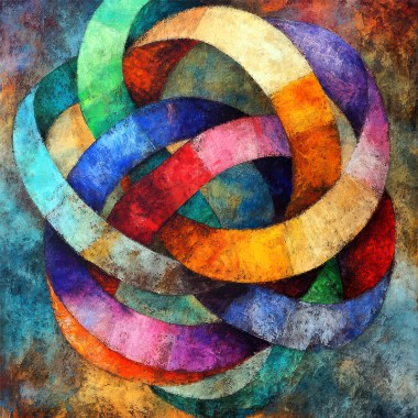 Abstracte kleurrijke vormen